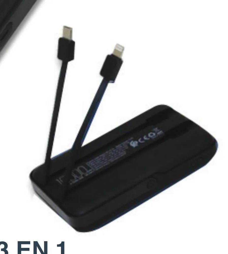 Powerbank 3 en 1 Soft Touch — Réf. 0057 — photo 2