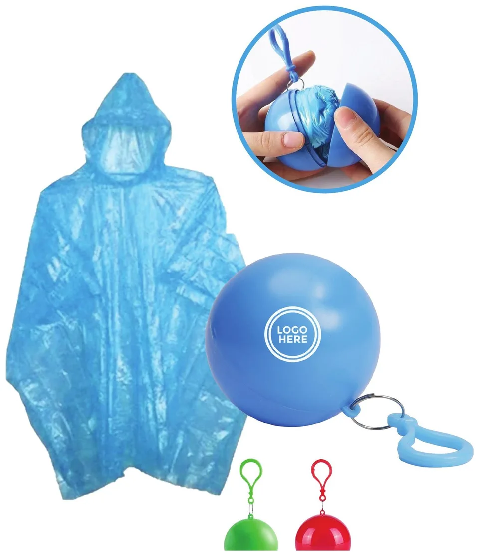 Poncho de pluie en polyéthylène transparent — Réf. 19446