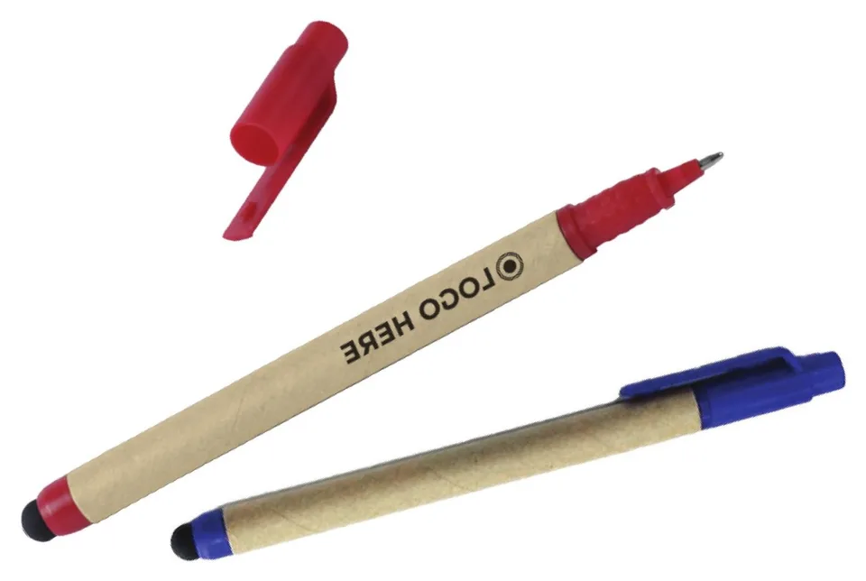 Stylo écologique en carton tactile — Réf. 20063