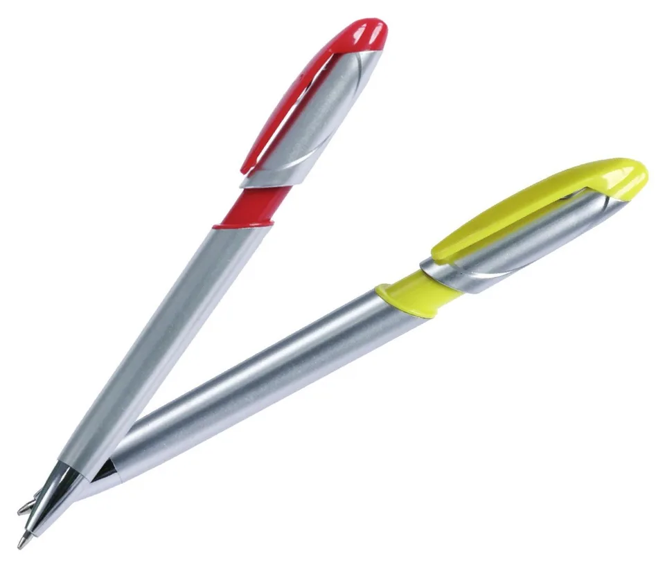 Stylo en plastique argenté — Réf. 20624