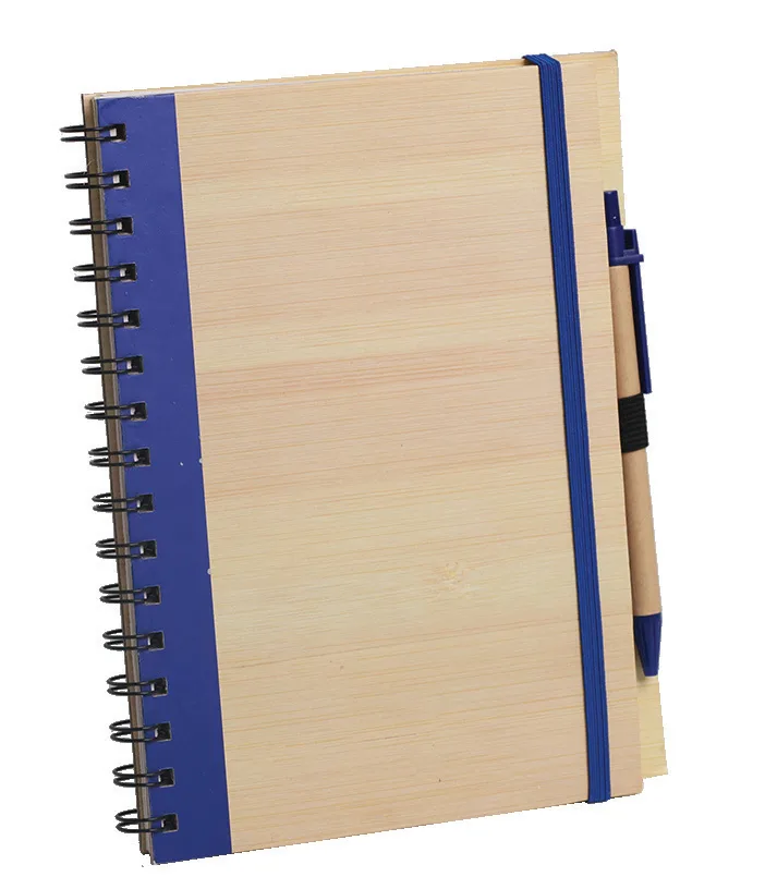Bloc-notes A5 Écologique Spirale Effet Bois — Réf. 20646