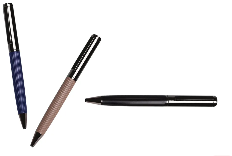 Stylo métal VIP rayé — Réf. 25-07