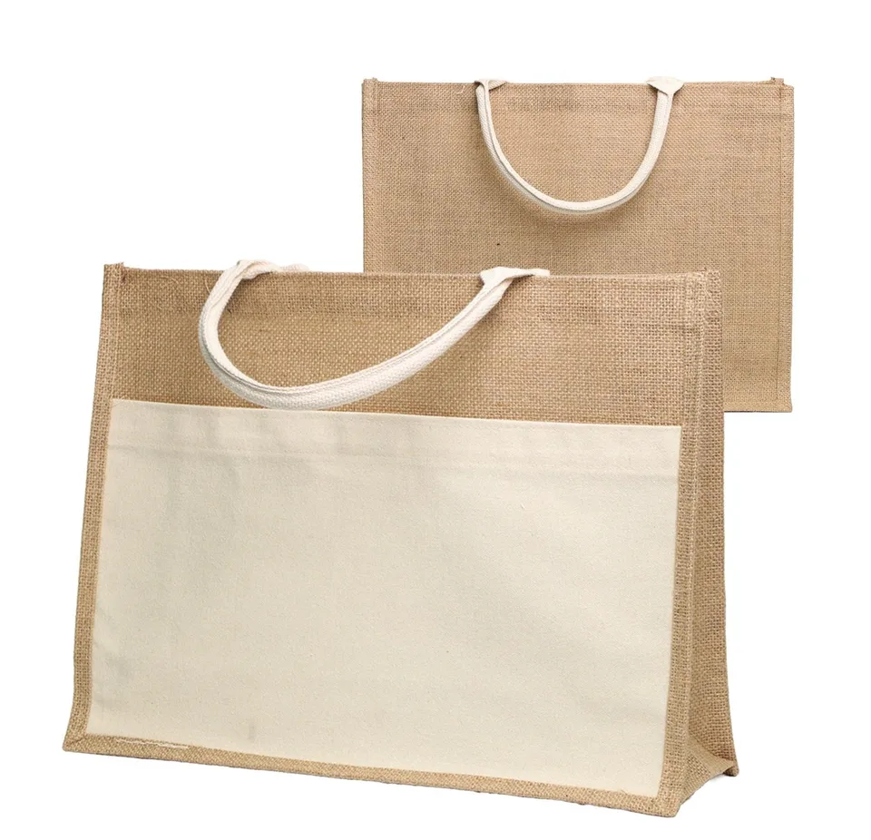 Sac en Toile de Jute avec Poche — Réf. 25-43