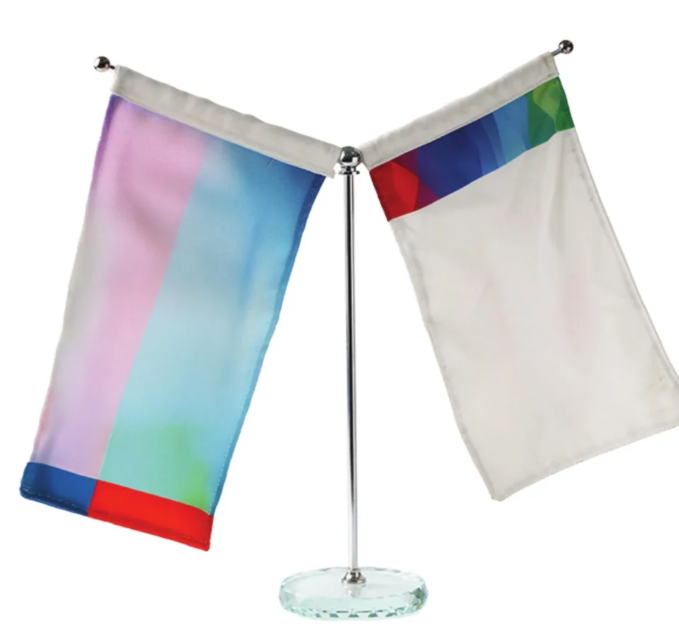Support Drapeau Double — Réf. 25-61