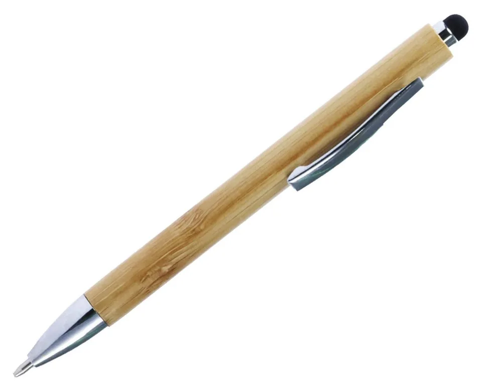 Stylo écologique en bambou avec tactile — Réf. 25073