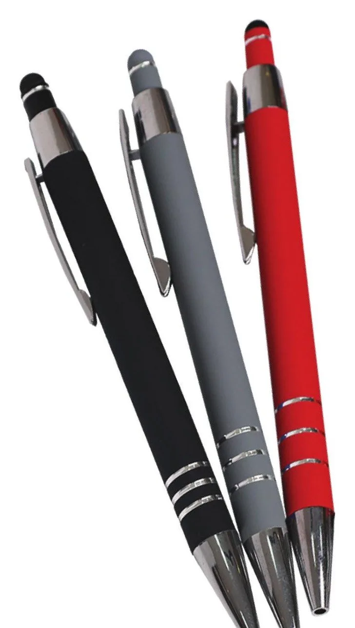 Stylo en aluminium soft-touch avec tactile — Réf. 30080