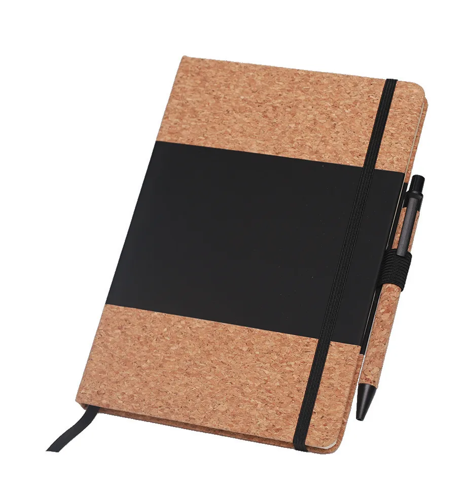 Bloc-notes A5 Bi-couleur avec Elastique — Réf. 40205