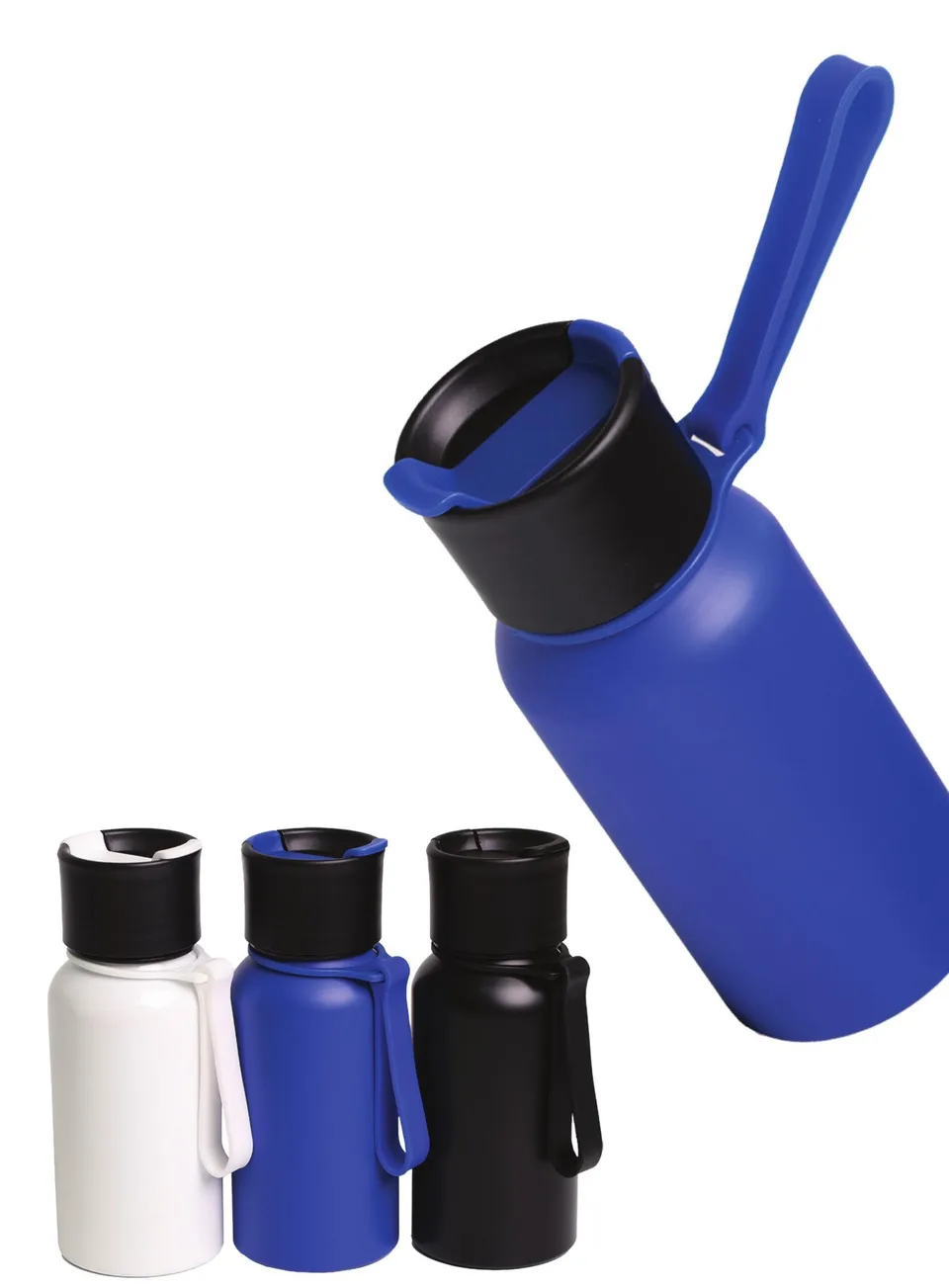Gourde en Aluminium avec Languette Silicone — Réf. 51004
