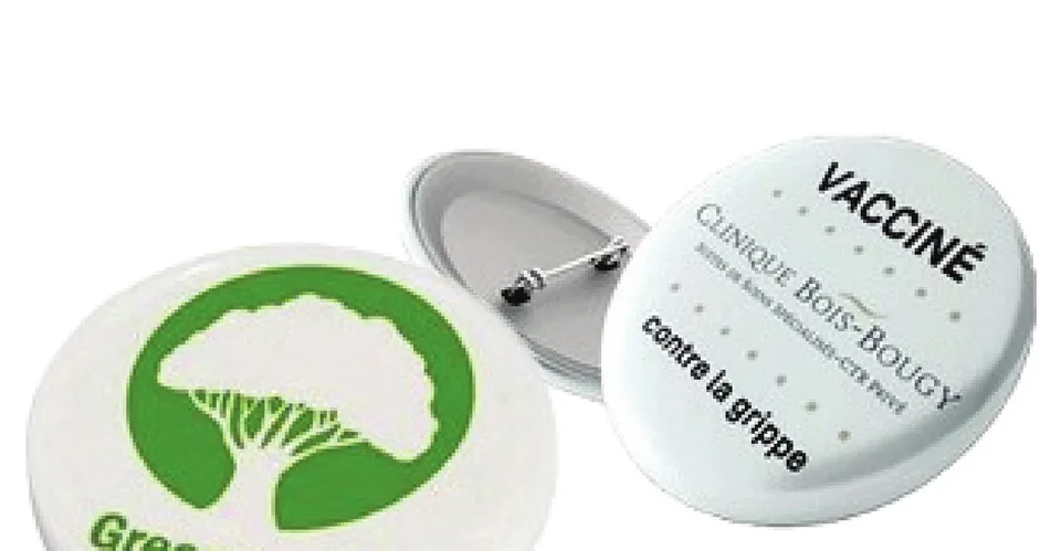 Badge Pins Rond en PVC — Réf. 6022