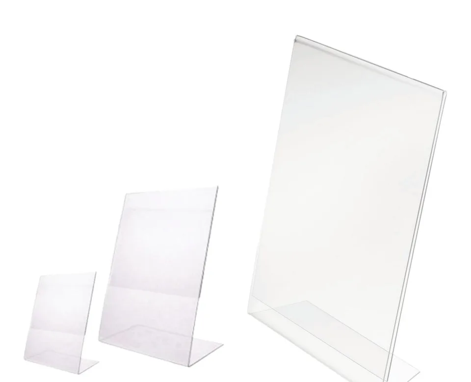 Porte-Affiche en L Portrait en Plexiglas — Réf. 7011