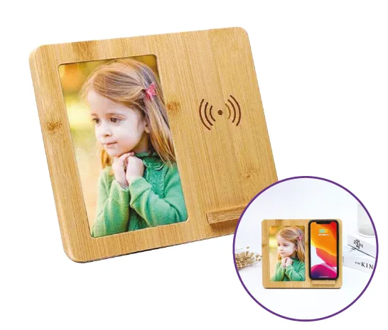 Cadre Photo avec Chargeur Wireless — Réf. 9293