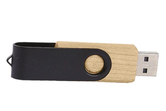 Clé USB Twist en Bois avec Clip en Métal — Réf. MG-107 — photo 2