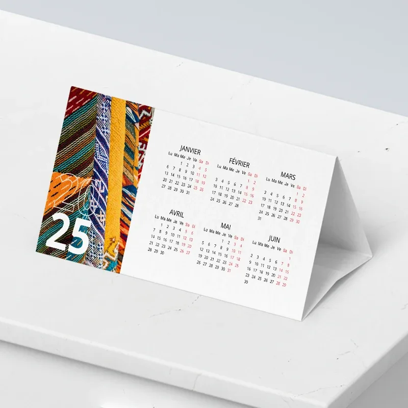 Calendrier chevalet simple — Réf. PR-038
