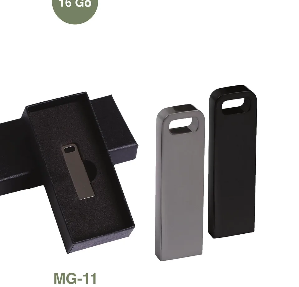 Clé USB Twist en Métal Chromé Gun — Réf. MG-11