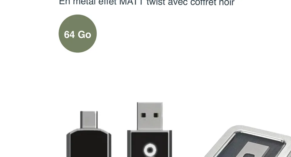 Clé USB LED en Métal et PVC — Réf. MG-35