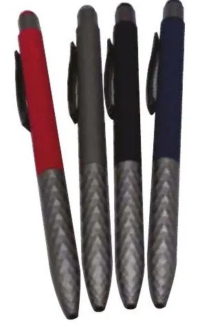 Stylo métallique Rubber bicolore — Réf. AL-9115G