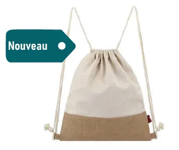 Sac Fourre-Tout Coton et Jute — Réf. AMG-1101