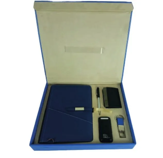 Coffret 5 Pieces Bloc-notes & Chargeur Portable — Réf. COF-007