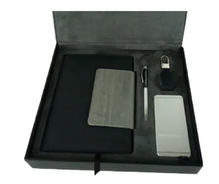 Coffret 4 Pieces Bloc-notes & Porte-cles USB — Réf. COF-011