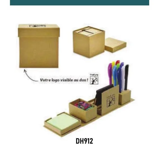 Set de bureau écologique en cube — Réf. DH912