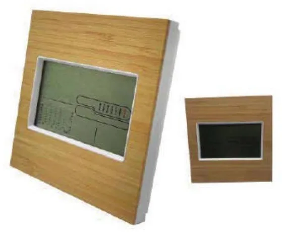 Horloge de bureau en bambou carrée — Réf. ET629B