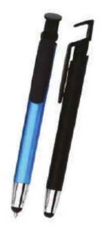 Stylo plastique stylet, corps métallisé — Réf. IMG-1253