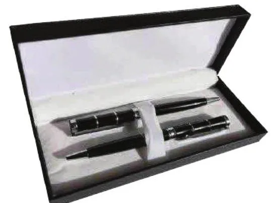 Coffret 2 stylos signature, modèle plume — Réf. IMG-1265