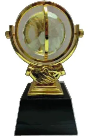 Globe premium en cristal et acier — Réf. IMG-1396