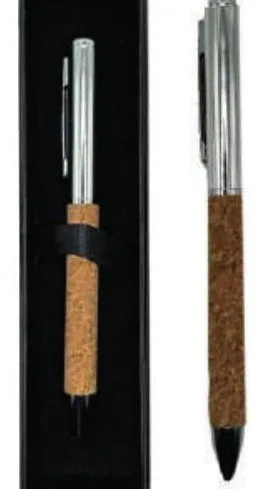 Stylo signature VIP, liège et métal — Réf. IMG-1414
