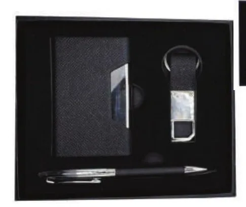 Coffret 3 Pieces Porte-cartes, Stylo & Porte-cles USB — Réf. IMG-207 — photo 2