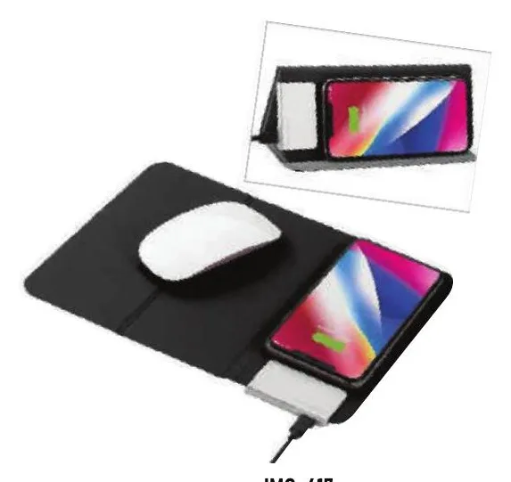 Tapis de souris multifonction avec chargeur sans fil — Réf. IMG-417C — photo 2