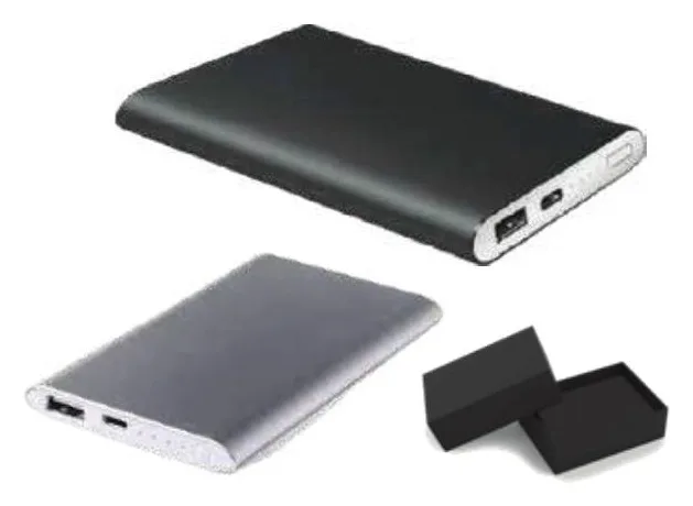 Power bank métallique 5 000 mAh — Réf. IMG-430