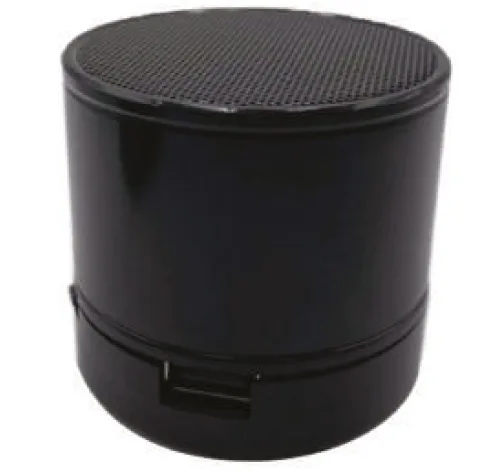 Haut-parleur Bluetooth métal, format rond — Réf. IMG-1148