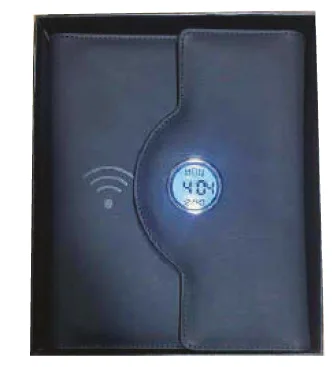 Bloc-note power bank avec horloge — Réf. IMG-680/P