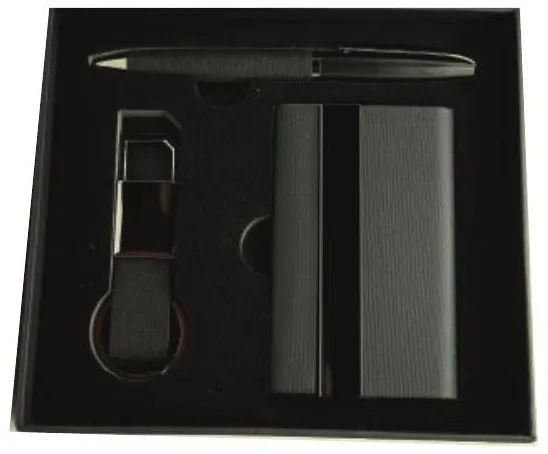 Coffret 3 Pieces Porte-cartes, Stylo & Cle USB — Réf. M5700 — photo 2