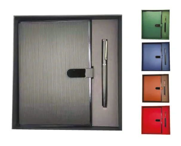 Coffret Bloc-notes Qatifa + Stylo — Réf. N001