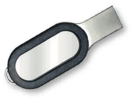 Clé USB Glass Lumineux Noir 16 Go — Réf. PF-002
