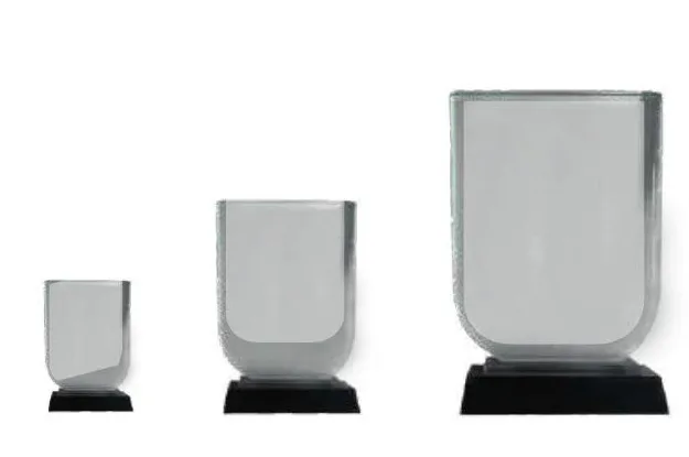 Trophée en cristal rectangulaire — Réf. PF-020