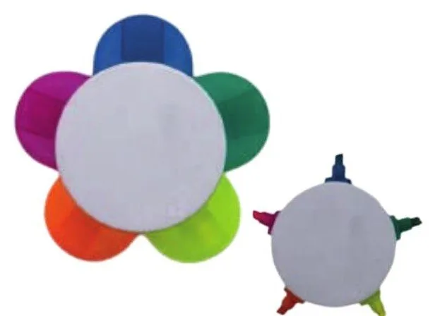 Surligneur fleur 5 couleurs — Réf. PF-110