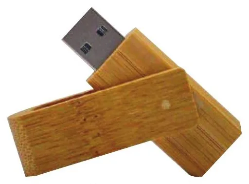 Clé USB Twister Bambou 16 Go — Réf. PF-240