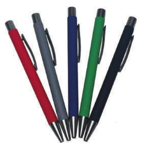 Stylo métallique finition Rubber — Réf. PF-702