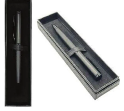 Stylo signature VIP, noir métallique — Réf. PF-740B