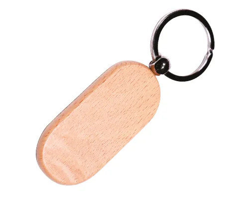 Porte-clés bois ovale — Réf. PF-240-PC
