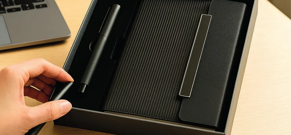 Coffret Carnet Bicolore + Stylo — Réf. RB0933B