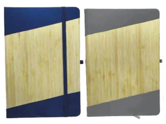 Bloc-notes Bois et Simili Cuir — Réf. RB0933C