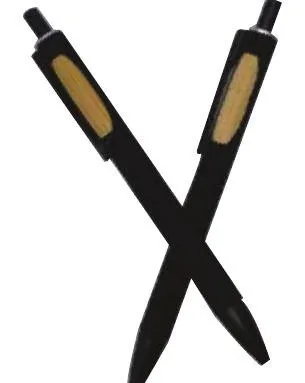 Stylo métallique insert bambou — Réf. S2302B