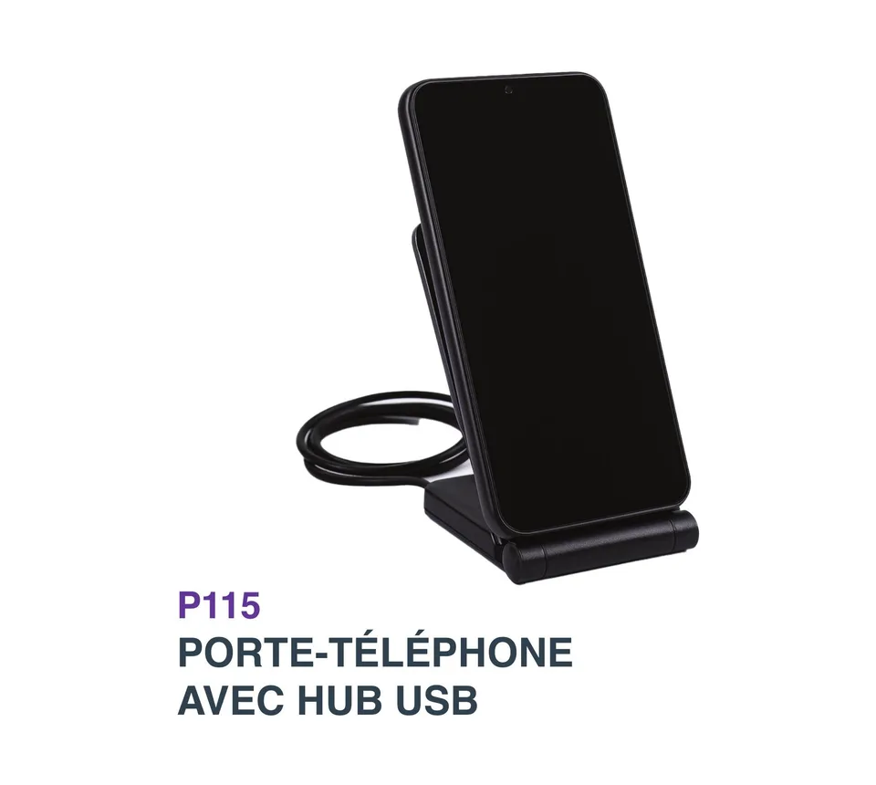 Porte-Téléphone avec HUB USB — Réf. P115