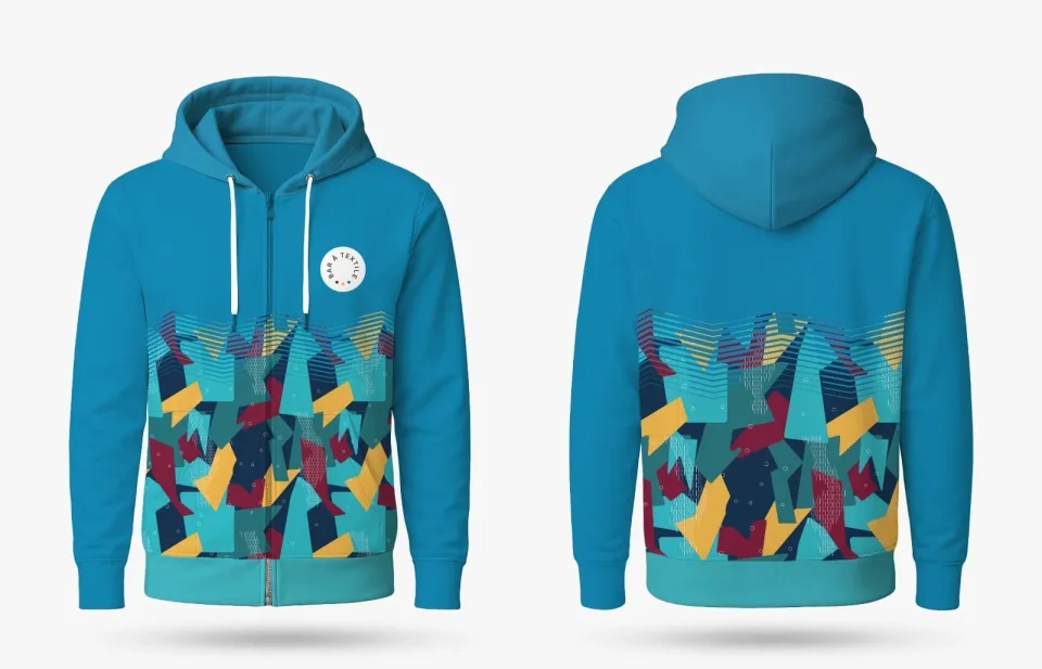 Hoodie zippé sublimé — Réf. PX-006