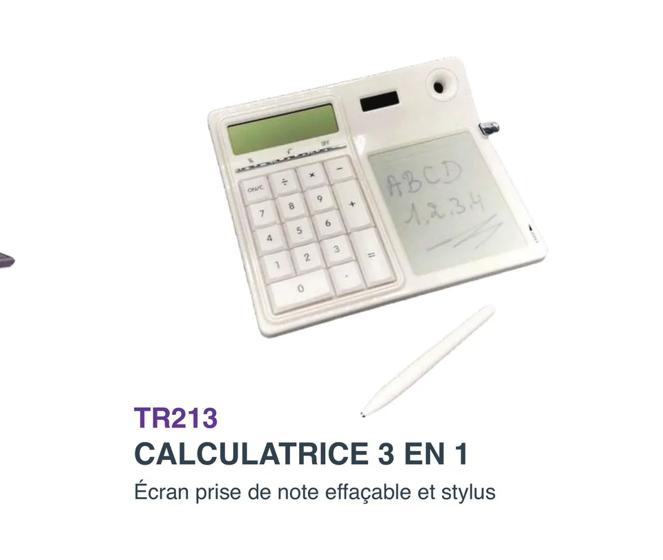 Calculatrice 3 en 1 — Réf. TR213